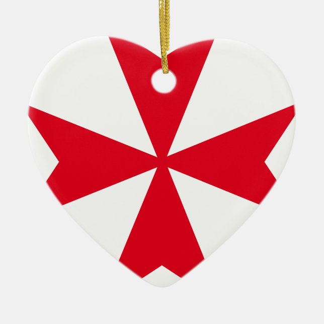 maltese kor julgransprydnad keramik (Framsidan)