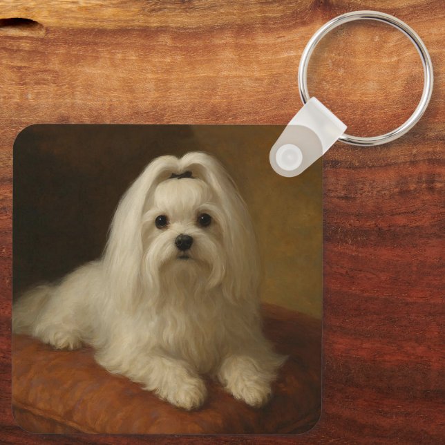 Maltese Nyckelring (Baksida)