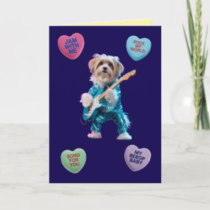 Maltese rocker valentinets kort