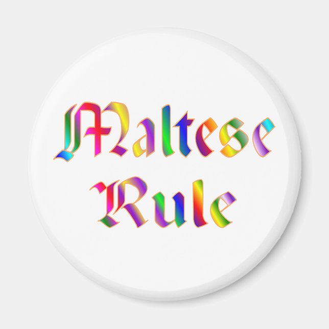 MALTESE RULE MAGNET (Framsidan)