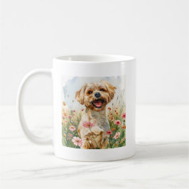 Maltese Watercolor Mug Kaffemugg