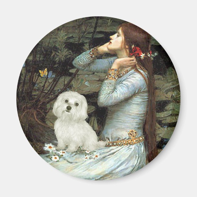 Malteser 11 - Ophelia sittande Magnet (Framsidan)