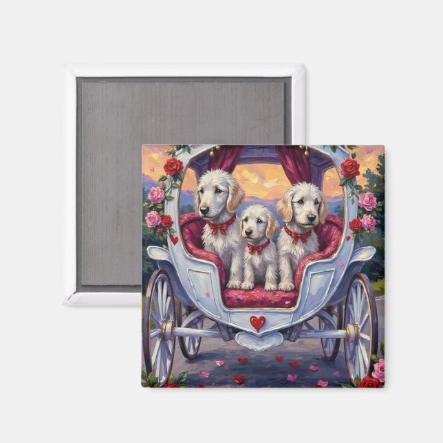 Malteser Hund Alla Hjärtans Dag  Magnet (Front/Back)