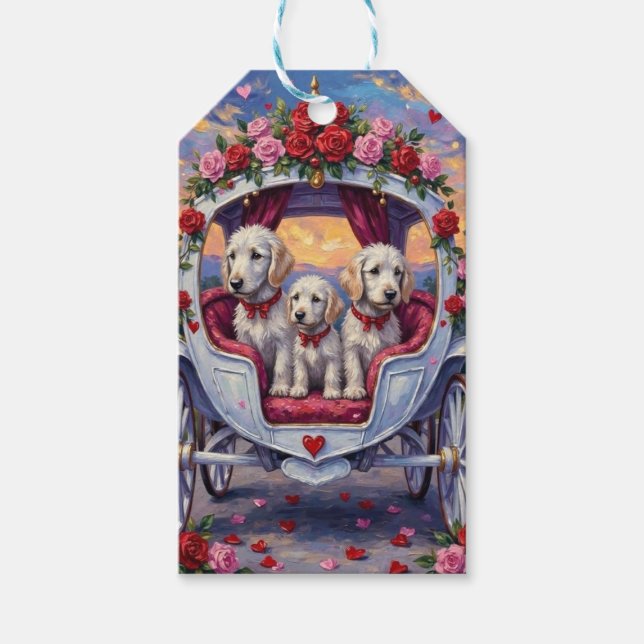Malteser Hund Alla Hjärtans Dag  Presentetikett (Framsidan)