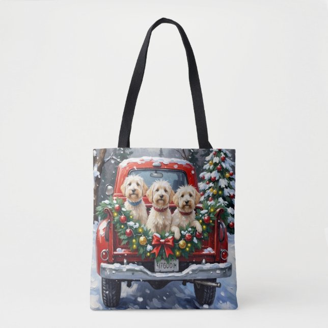 Malteser Jul Röda Lastbil Holiday Tygkasse (Framsida)