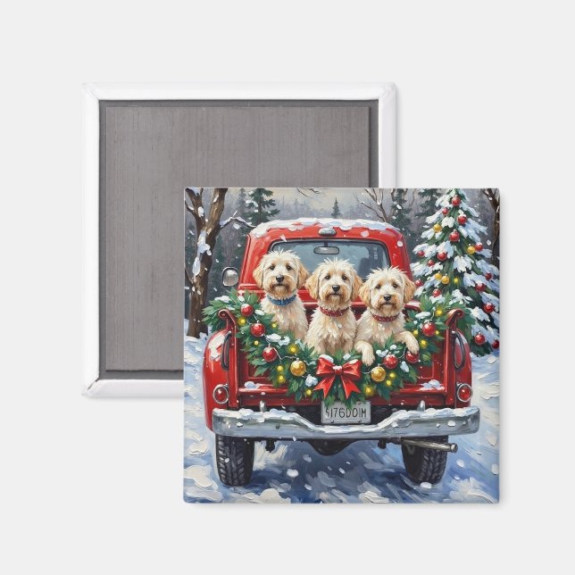 Malteser Jul Röda Lastbil Jul Magnet (Front/Back)