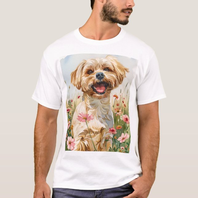 Malteser Vattenfärg Herr T-Shirt (Framsida)