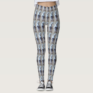 Malteser Vit Hund Kakel Foto Söt Leggings
