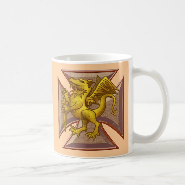 Malteserkorsdrake Kaffemugg (Höger)