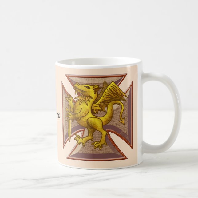 Malteserkorsdrake Kaffemugg (Höger)
