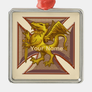 Malteserkorsdrake ornament