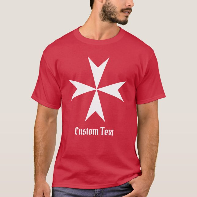 Malteserkorssymbol T Shirt (Framsida)