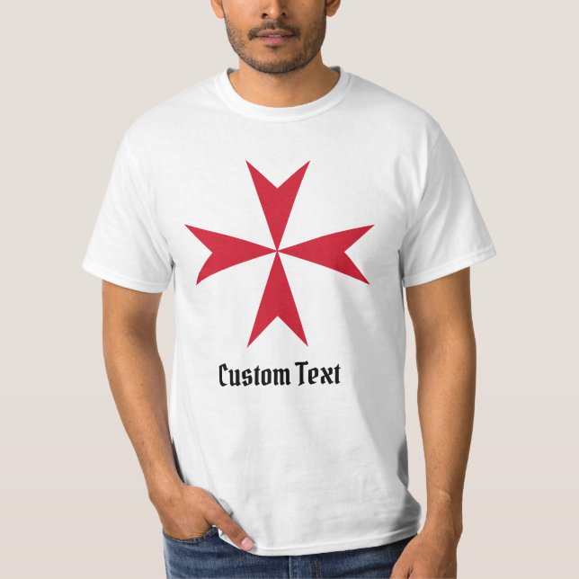 Malteserkorssymbol T Shirt (Framsida)