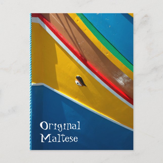 Maltesisches Fischerboot | Marsaxlokk - Malta Vykort (Framsida)