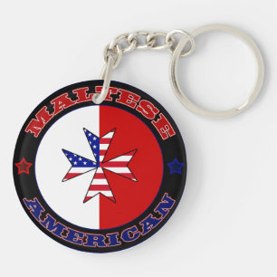 Maltesisk amerikansk Kor Ensign Matla Keychain