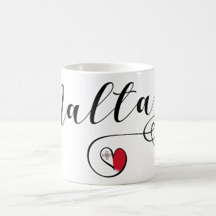 Maltesisk flaggahjärta, Malta Kaffemugg
