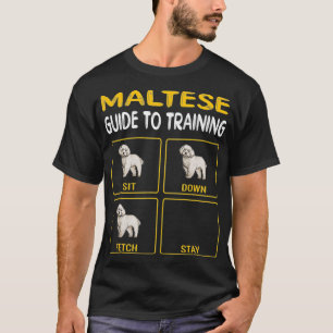 Maltesisk guide för utbildning av Hund Obedience T Shirt