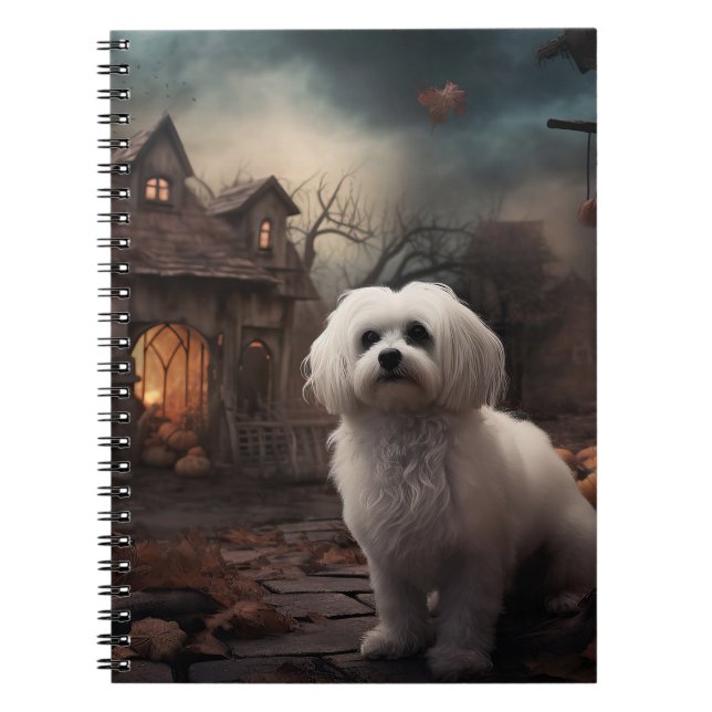 Maltesisk Halloween Skräckinjagande Anteckningsbok (Framsidan)