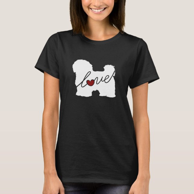 Maltesisk/Havanese kärlek Tee (Framsida)