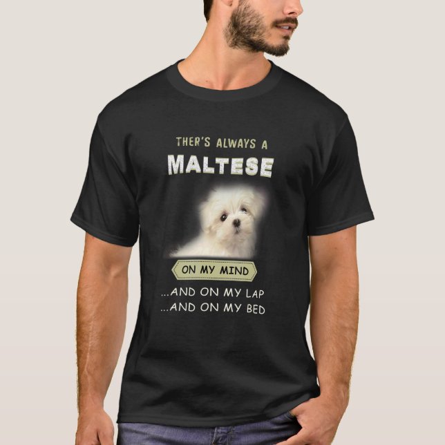 Maltesisk Hund är på min mind, valp 1 T Shirt (Framsida)
