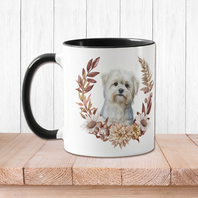 Maltesisk Hund Autumn Wandan Mugg (Skapare uppladdad)