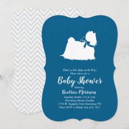Maltesisk Hund Baby Shower Blue Boy Inbjudningar