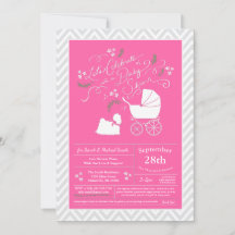 Maltesisk Hund Baby Shower Rosa Girl