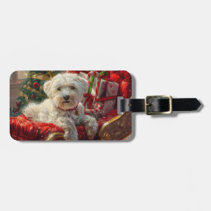Maltesisk Hund jul Bagagebricka
