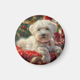 Maltesisk Hund jul Magnet