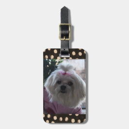 Maltesisk Hund Luggage Tag Bagagebricka