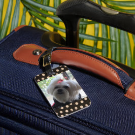 Maltesisk Hund Luggage Tag Bagagebricka