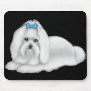Maltesisk hund Mousepad Musmatta
