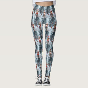 Maltesisk Hund Riding Motorcle jul Leggings