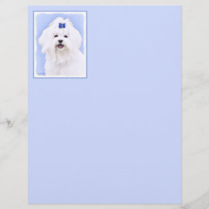 Maltesisk målning - Cute Original Hund Art