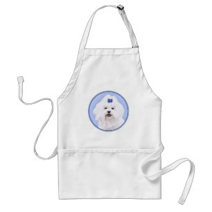 Maltesisk målning - Cute Original Hund Art Förkläde