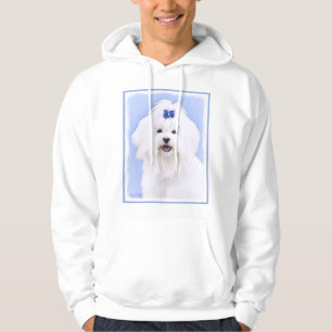 Maltesisk målning - Cute Original Hund Art Hoodie