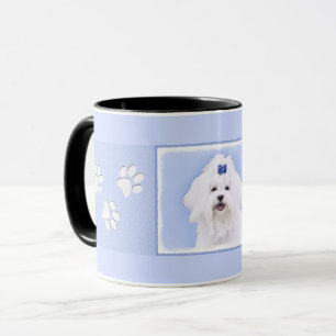 Maltesisk målning - Cute Original Hund Art Mugg