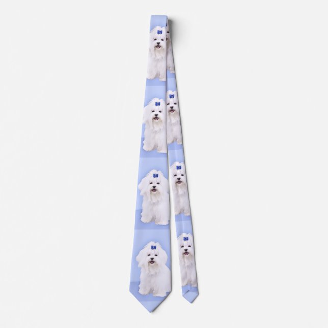 Maltesisk målning - Cute Original Hund Art Slips (Framsida)