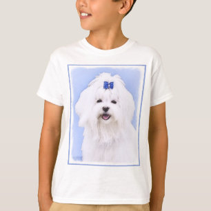 Maltesisk målning - Cute Original Hund Art T Shirt
