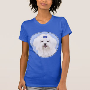 Maltesisk målning - Cute Original Hund Art T Shirt