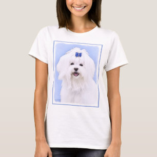 Maltesisk målning - Cute Original Hund Art Tee