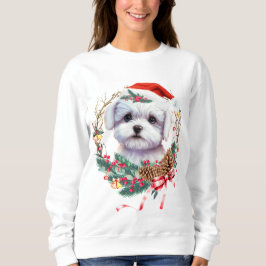 Maltesisk marijuant jul, Julafton Maltesisk Hund T Shirt