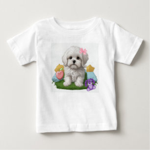 Maltesisk marionett Sitta med Leksak T Shirt