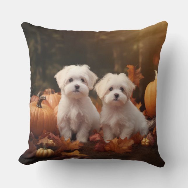 Maltesisk marionettpumpkin kudde (Framsida)