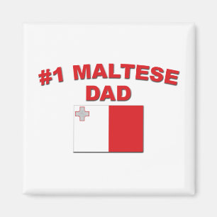 Maltesisk pappa #1 magnet