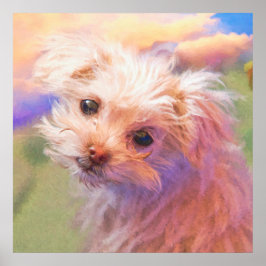 Maltesisk Rädding, valpdag 1 "WEE ONE" Poster