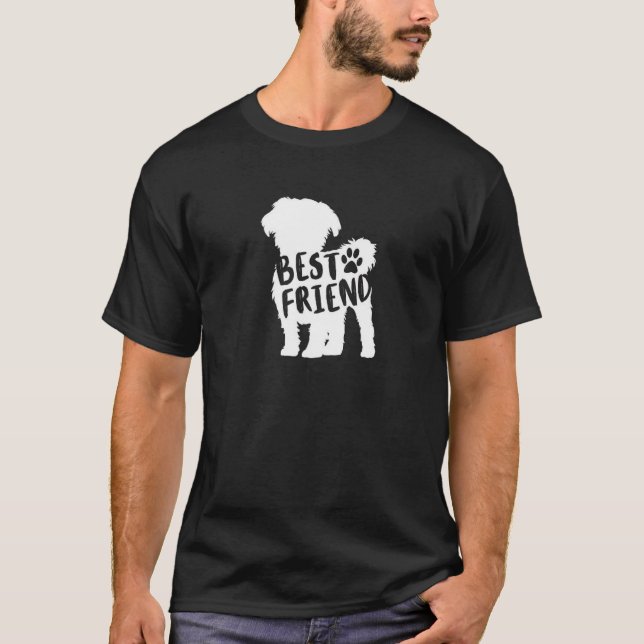 Maltesisk Shih Tzu för bästa vän T-tröja - hund T Shirt (Framsida)