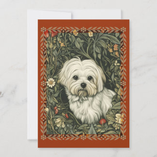Maltesisk Vintage William Morris Stil Blommigt Inv Inbjudningar
