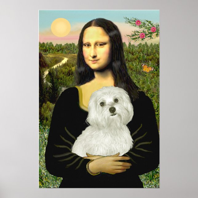Maltesiska 11 - Mona Lisa Poster (Framsidan)