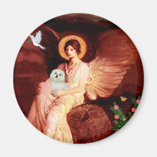 Maltesiska 11 - Seated Angel Magnet